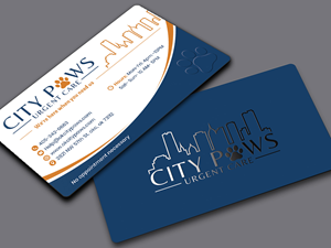 Business Card Design by Sandaruwan for City Paws Urgent Care  | Design #29304709