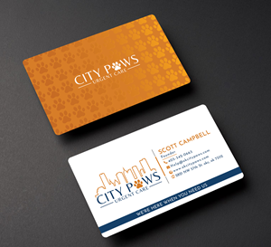 Design de Carte de Visite par Creative Moon Design pour City Paws Urgent Care  | Design : #29327899