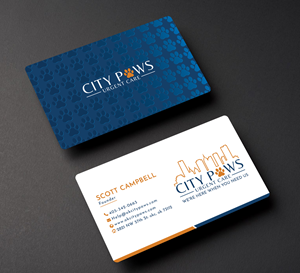 Design de Carte de Visite par Creative Moon Design pour City Paws Urgent Care  | Design : #29327901