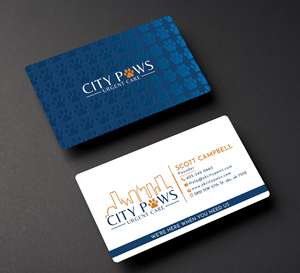 Design de Carte de Visite par Creative Moon Design pour City Paws Urgent Care  | Design : #29327902