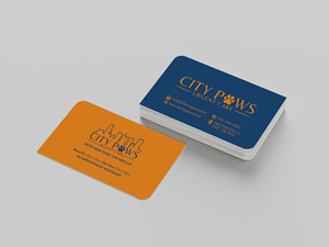 Business Card Design by MarkoE for City Paws Urgent Care  | Design #29305265
