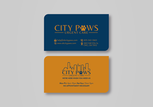 Design de Carte de Visite par MarkoE pour City Paws Urgent Care  | Design : #29305266
