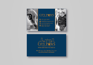 Business Card Design by MarkoE for City Paws Urgent Care  | Design: #29305268