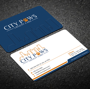 Design de Carte de Visite par Graphixpointt pour City Paws Urgent Care  | Design : #29302943