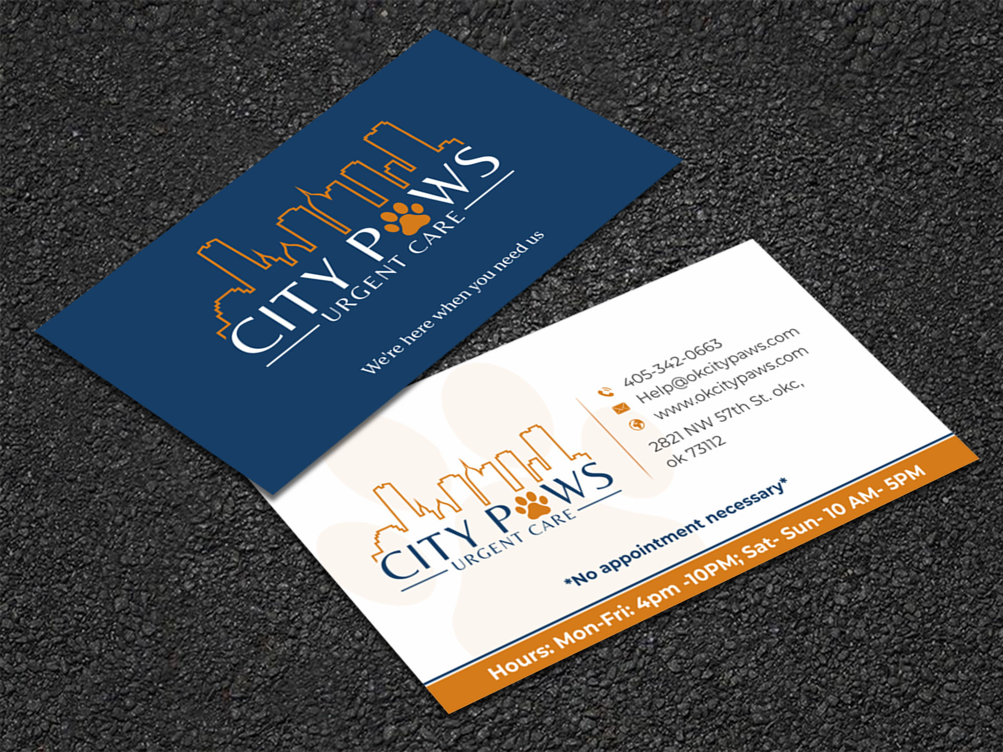 Business Card Design by jk_studio for City Paws Urgent Care  | Design #29305581