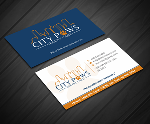 Design de Carte de Visite par jk_studio pour City Paws Urgent Care  | Design : #29307988