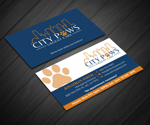 Design de Carte de Visite par jk_studio pour City Paws Urgent Care  | Design : #29308104