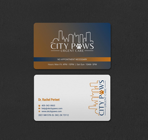 Visitenkarten-Design von INDIAN_Ashok für City Paws Urgent Care  | Design: #29304241