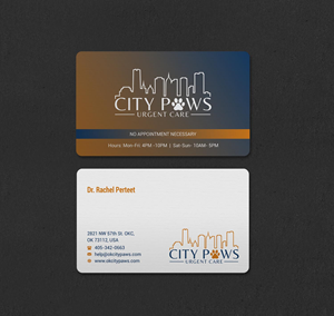 Visitenkarten-Design von INDIAN_Ashok für City Paws Urgent Care  | Design: #29304243