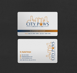 Visitenkarten-Design von INDIAN_Ashok für City Paws Urgent Care  | Design: #29304246