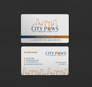 Visitenkarten-Design von INDIAN_Ashok für City Paws Urgent Care  | Design: #29304252