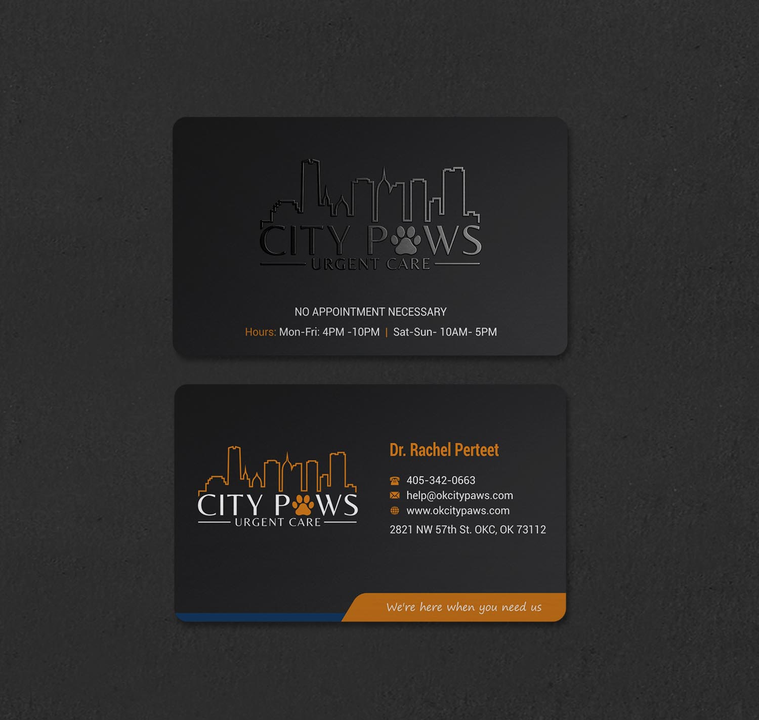 Design de Carte de Visite par INDIAN_Ashok pour City Paws Urgent Care  | Design #29304253