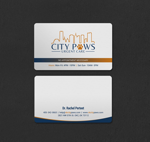 Visitenkarten-Design von INDIAN_Ashok für City Paws Urgent Care  | Design: #29304257