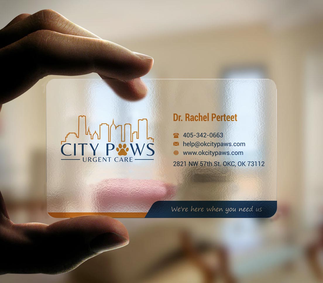 Design de Carte de Visite par INDIAN_Ashok pour City Paws Urgent Care  | Design #29304266