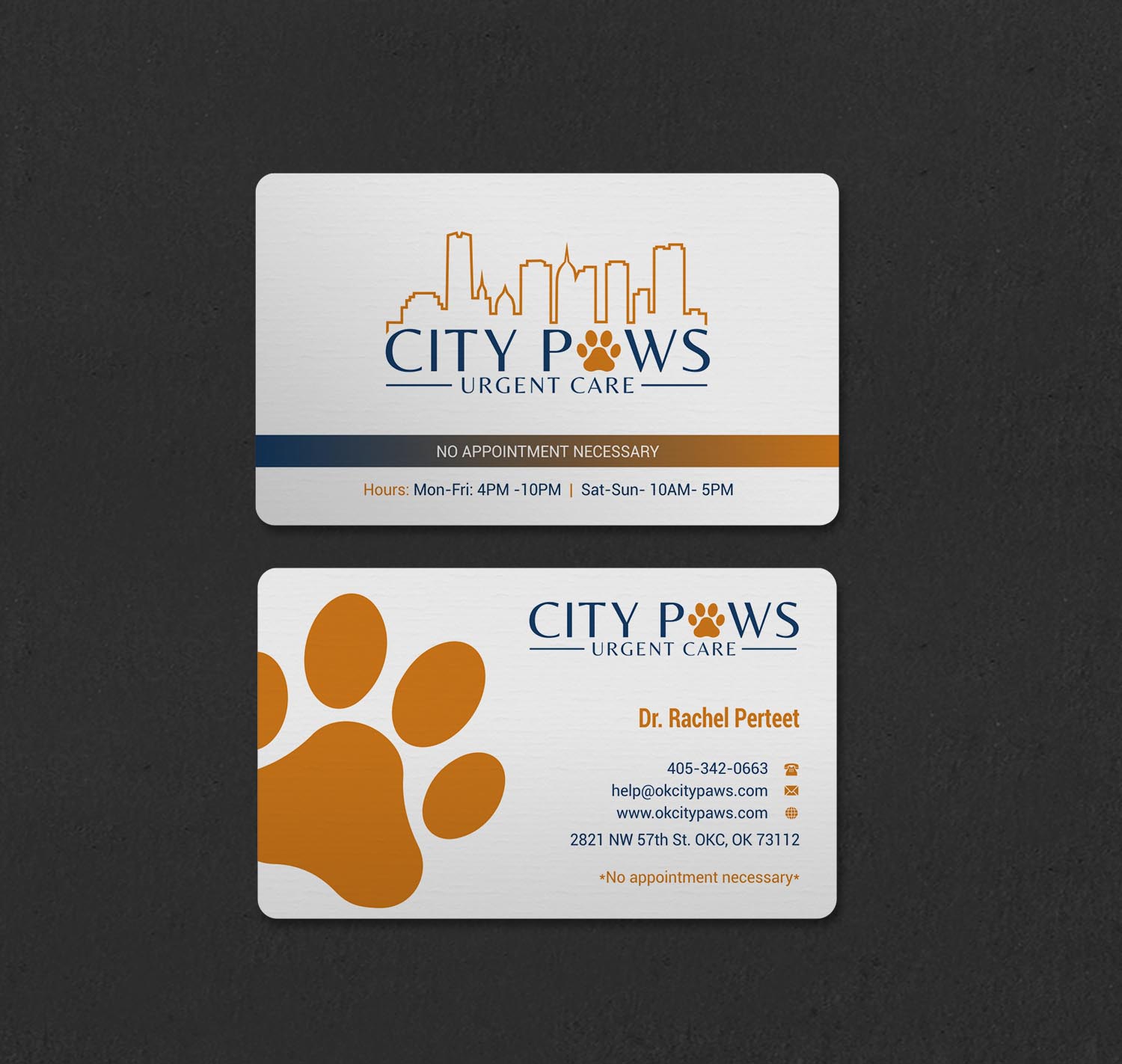 Design de Carte de Visite par INDIAN_Ashok pour City Paws Urgent Care  | Design #29304267