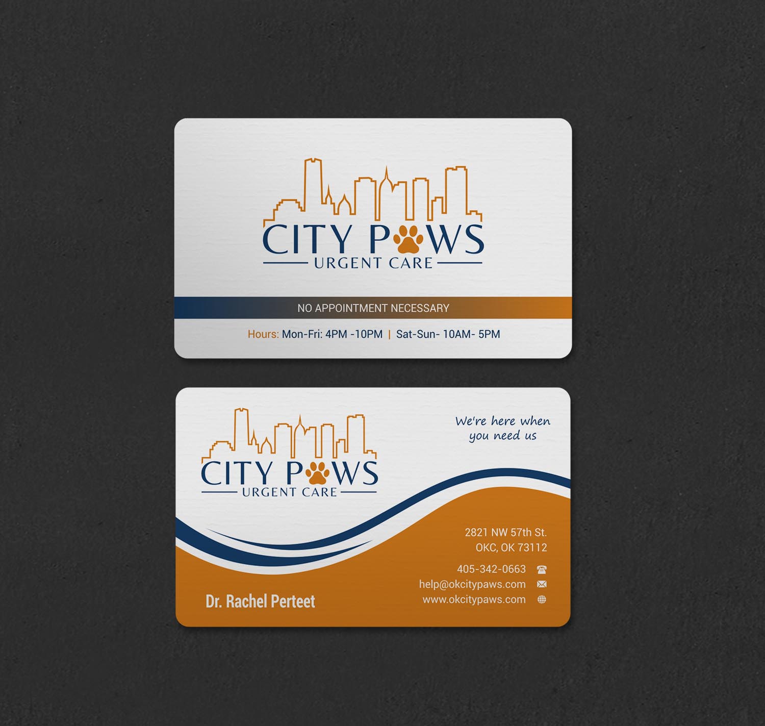 Design de Carte de Visite par INDIAN_Ashok pour City Paws Urgent Care  | Design #29304268