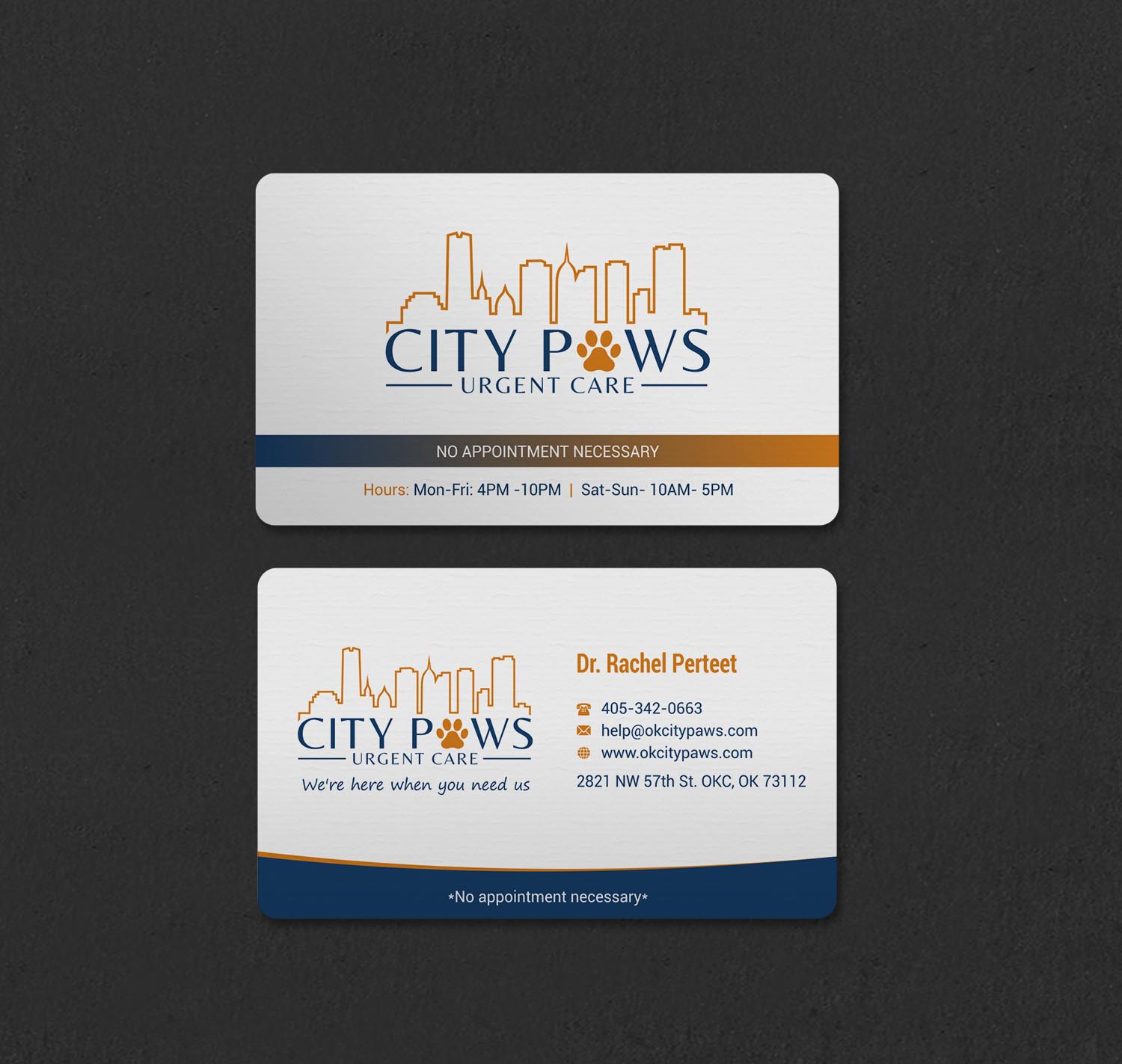 Design de Carte de Visite par INDIAN_Ashok pour City Paws Urgent Care  | Design #29304279