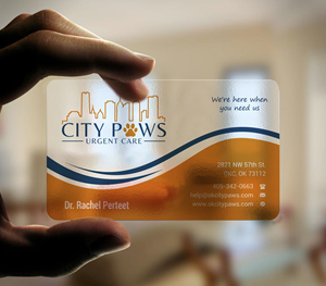 Business Card Design by INDIAN_Ashok for City Paws Urgent Care  | Design: #29304280