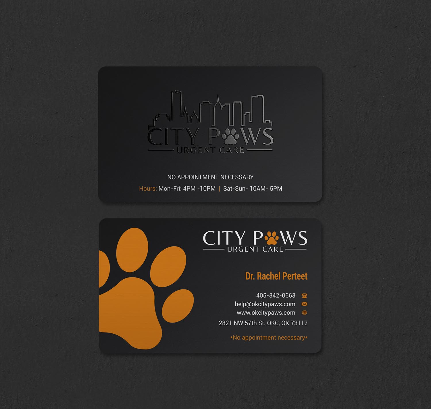 Design de Carte de Visite par INDIAN_Ashok pour City Paws Urgent Care  | Design #29304282