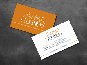 Design de Carte de Visite par artbitin pour City Paws Urgent Care  | Design : #29317754