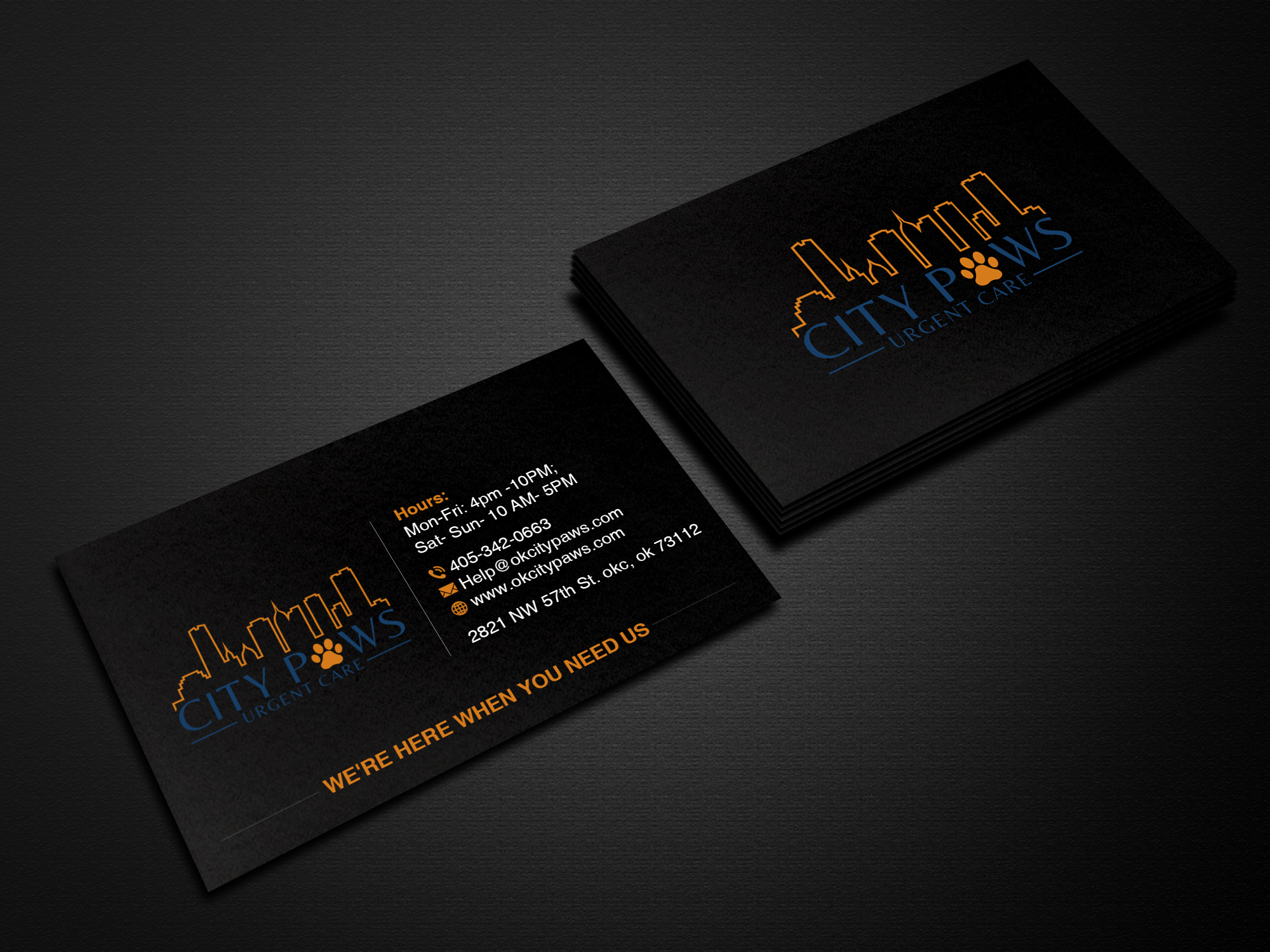 Design de Carte de Visite par Creations Box 2015 pour City Paws Urgent Care  | Design #29311299