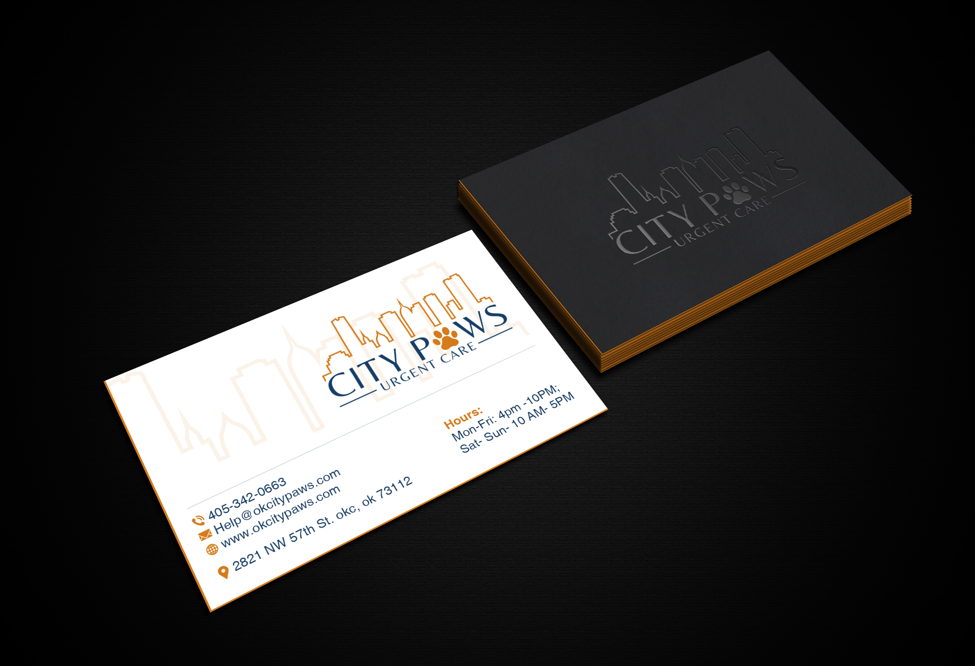 Business Card Design by Creations Box 2015 for City Paws Urgent Care  | Design #29311300