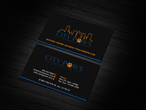 Business Card Design by Creations Box 2015 for City Paws Urgent Care  | Design: #29312123