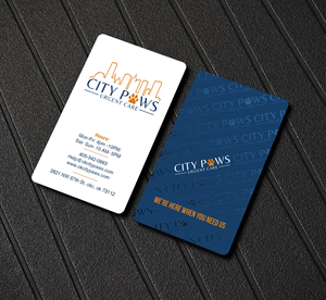 Business Card Design by Creations Box 2015 for City Paws Urgent Care  | Design: #29312125