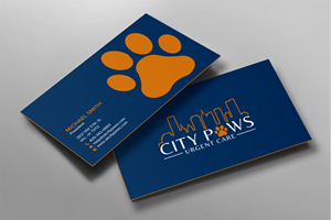 Business Card Design by chandrayaan.creative for City Paws Urgent Care  | Design: #29308810