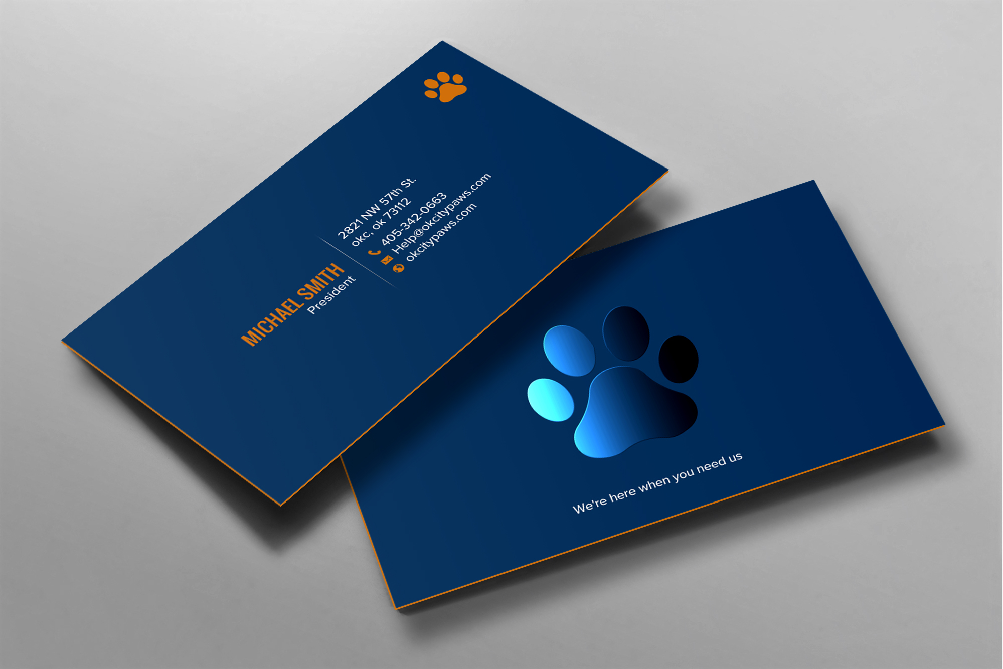 Business Card Design by chandrayaan.creative for City Paws Urgent Care  | Design #29308812