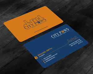 Business Card Design by chandrayaan.creative for City Paws Urgent Care  | Design: #29309345