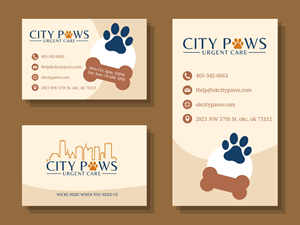 Design de Carte de Visite par Razikul Rasel pour City Paws Urgent Care  | Design : #29316211