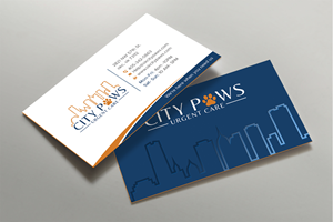 Design de Carte de Visite par DesignShout pour City Paws Urgent Care  | Design : #29308976