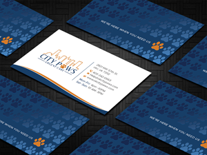 Design de Carte de Visite par DesignShout pour City Paws Urgent Care  | Design : #29309096