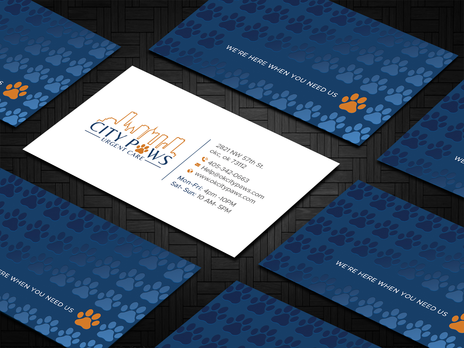 Diseño de Tarjeta de Presentación por DesignShout para City Paws Urgent Care  | Diseño #29309097