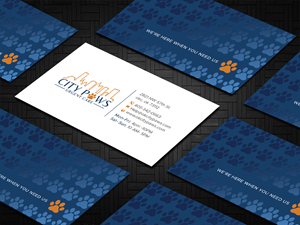 Design de Carte de Visite par DesignShout pour City Paws Urgent Care  | Design : #29309097