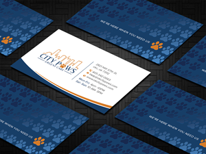 Design de Carte de Visite par DesignShout pour City Paws Urgent Care  | Design : #29309099