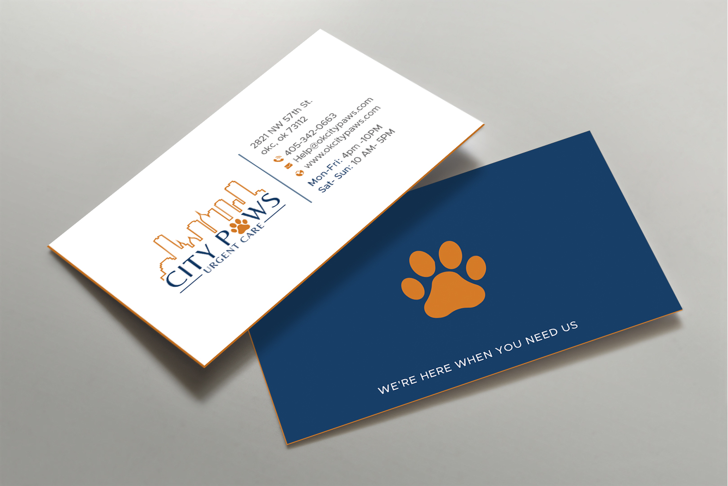Design de Carte de Visite par DesignShout pour City Paws Urgent Care  | Design #29309127
