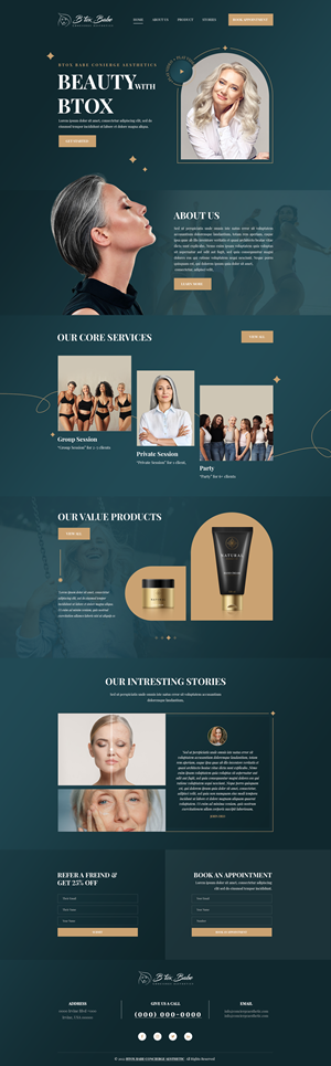 Exciting new website for concierge aesthetic company | Diseño Web por Zanek