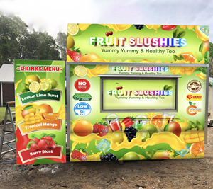 Fruit Slushies, mobile frozen drinks trailer