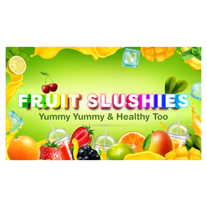 Fruit Slushies, mobile frozen drinks trailer | Graphic Design by Praneeth's Works