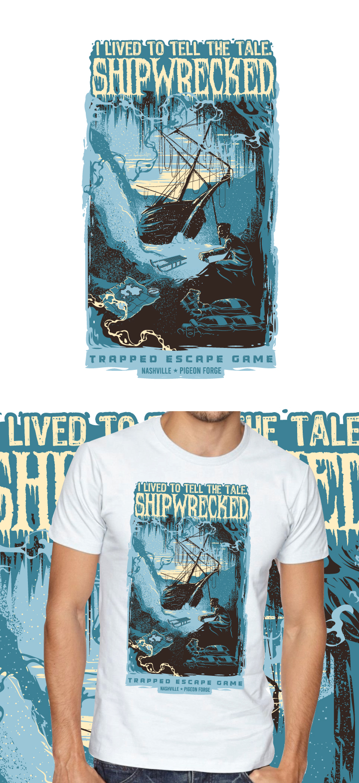 T-Shirt-Design von ally designs für Trapped Escape Game | Design #29335703