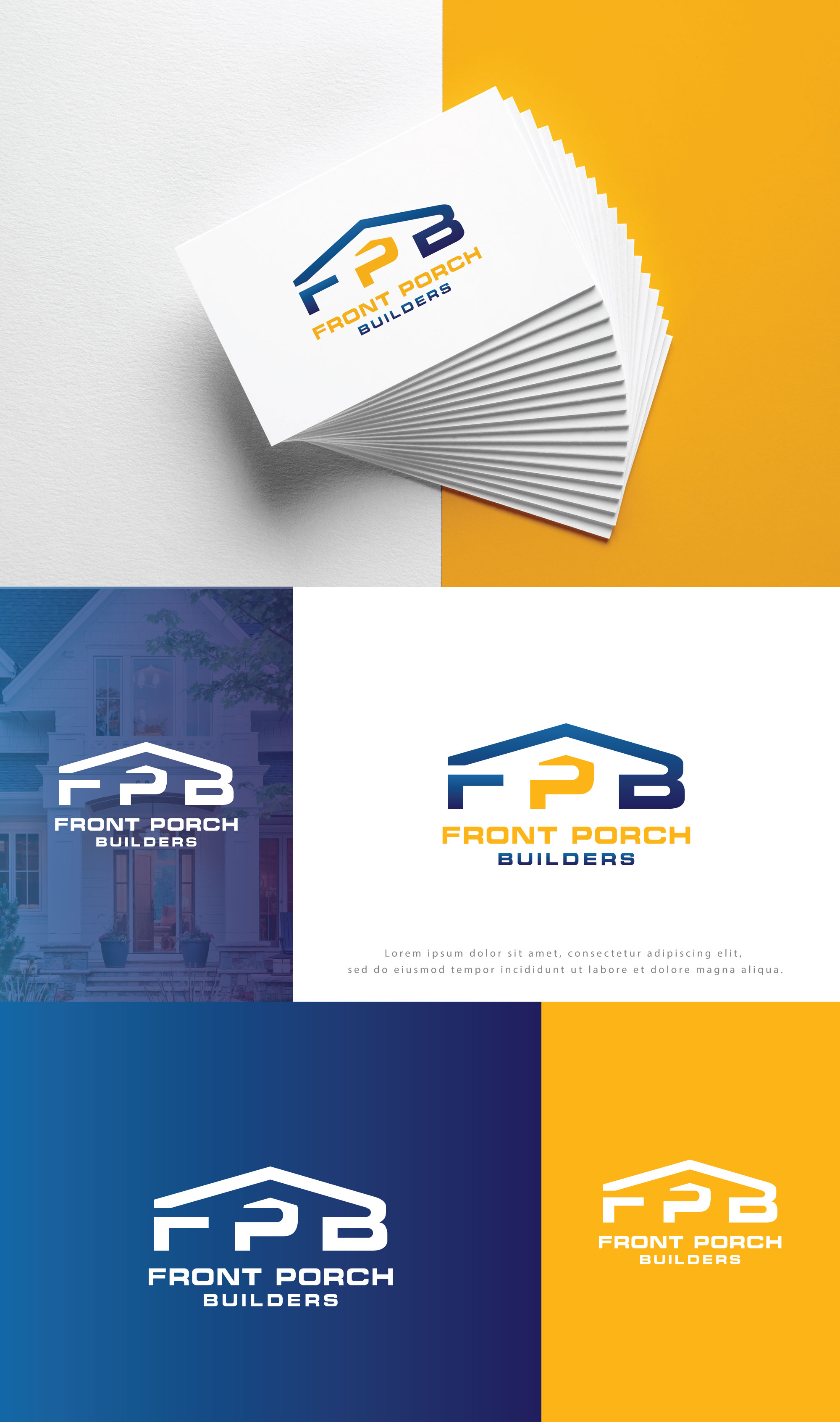 Logo Design by Mohammad_Rasel for Front Porch Builders | Design #29339200