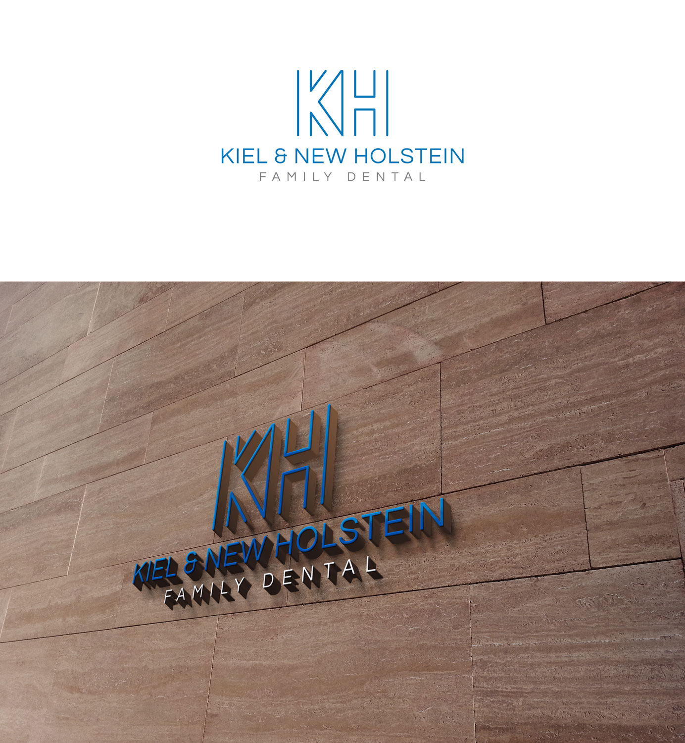 Modern, Masculine, Dentist Logo Design for Kiel & New Holstein Family