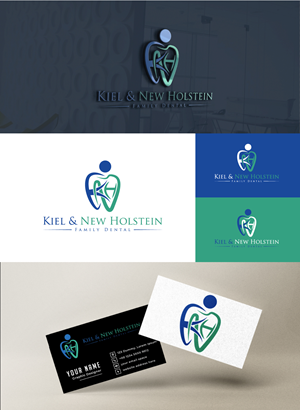 Logo Design by RS_Design for Kiel & New Holstein Family Dental | Design: #29319095