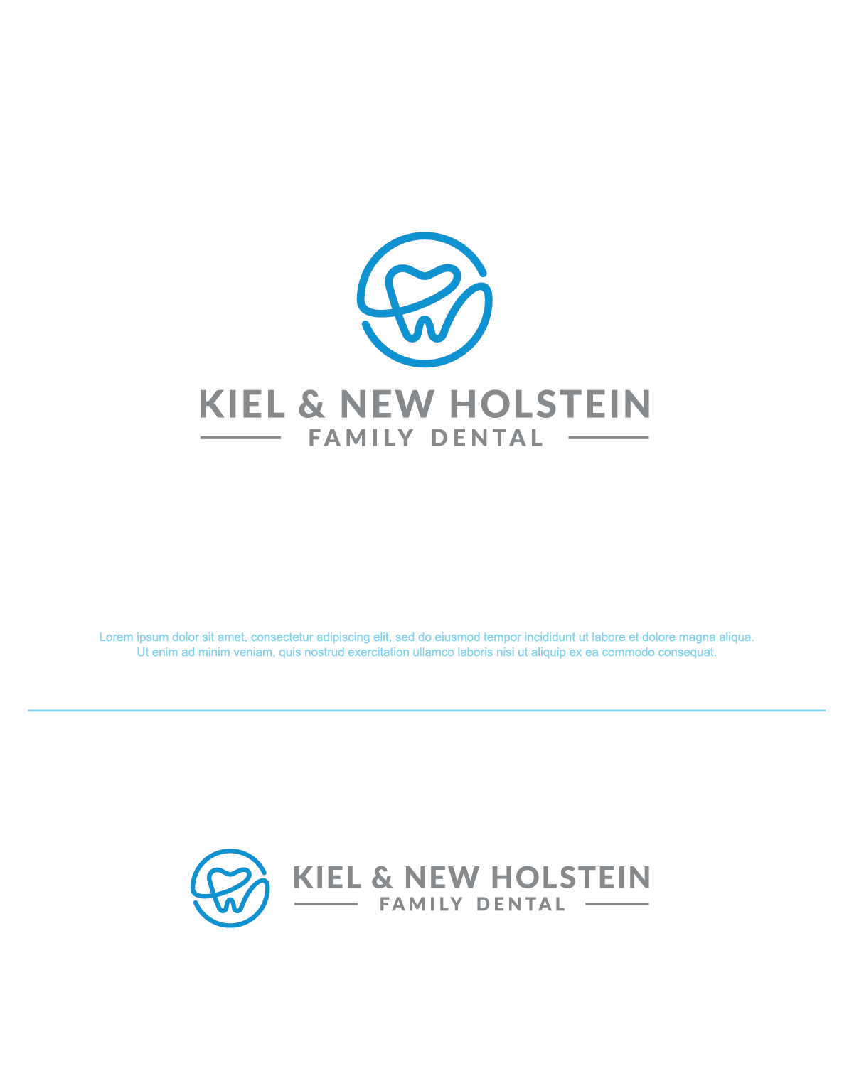 Diseño de Logo por VectoreKing para Kiel & New Holstein Family Dental | Diseño #29381144