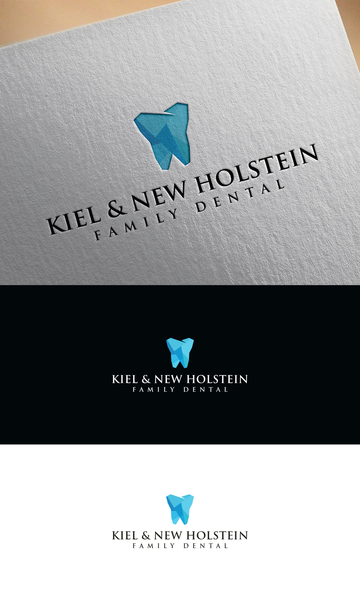 Modern, Masculine, Dentist Logo Design for Kiel & New Holstein Family