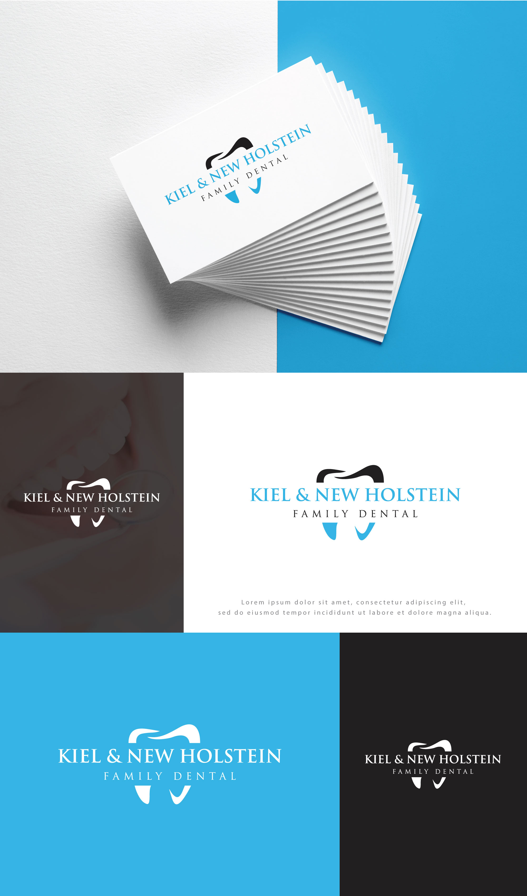 Logo Design by Mohammad_Rasel for Kiel & New Holstein Family Dental | Design #29351929