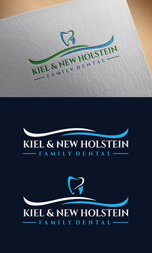 Logo Design by CreativeFeather for Kiel & New Holstein Family Dental | Design: #29354213