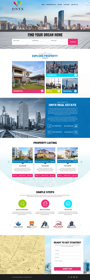 Onyx Real Estate Website | Web Design par Dream Logo Design